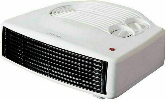 Status Flat Fan Heater 3000Watts (2 Heat Settings . Adjustable Theremostat . Portable